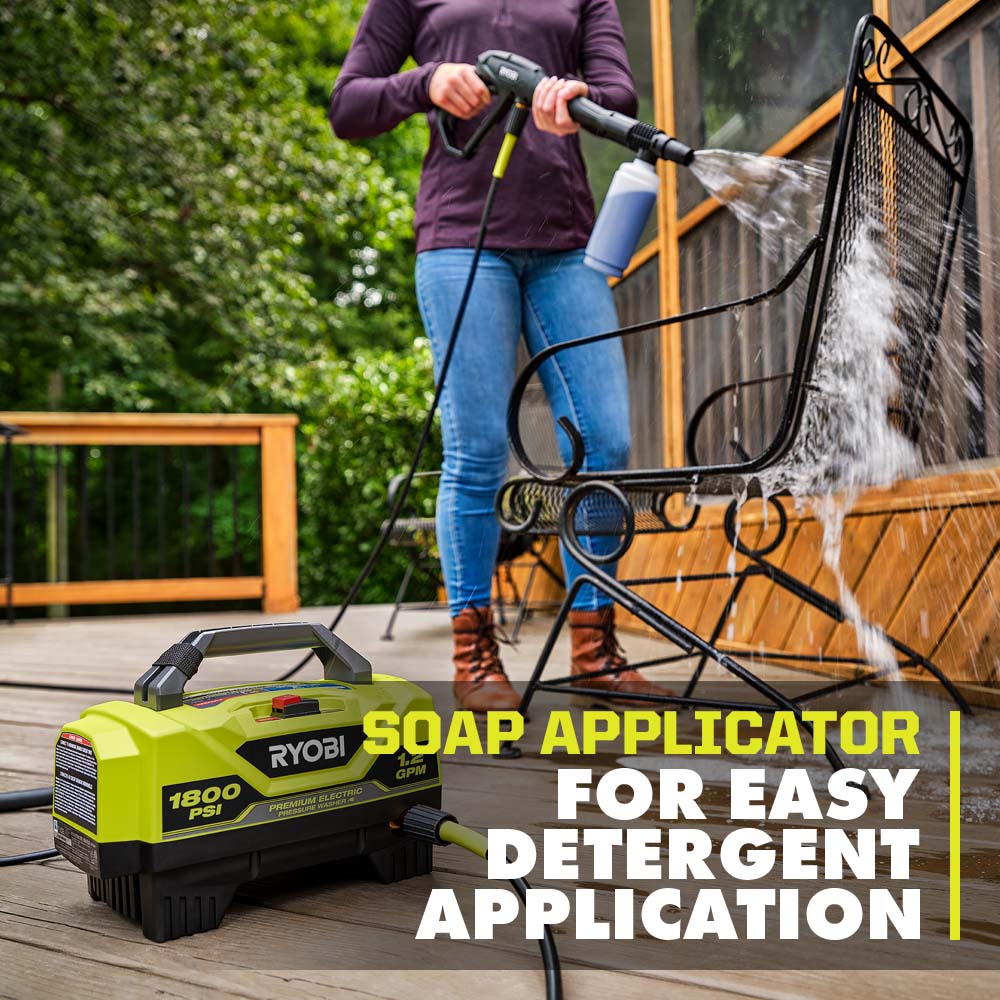 RYOBI 1,800 PSI Electric Pressure Washer – RY141802 (Open Box)