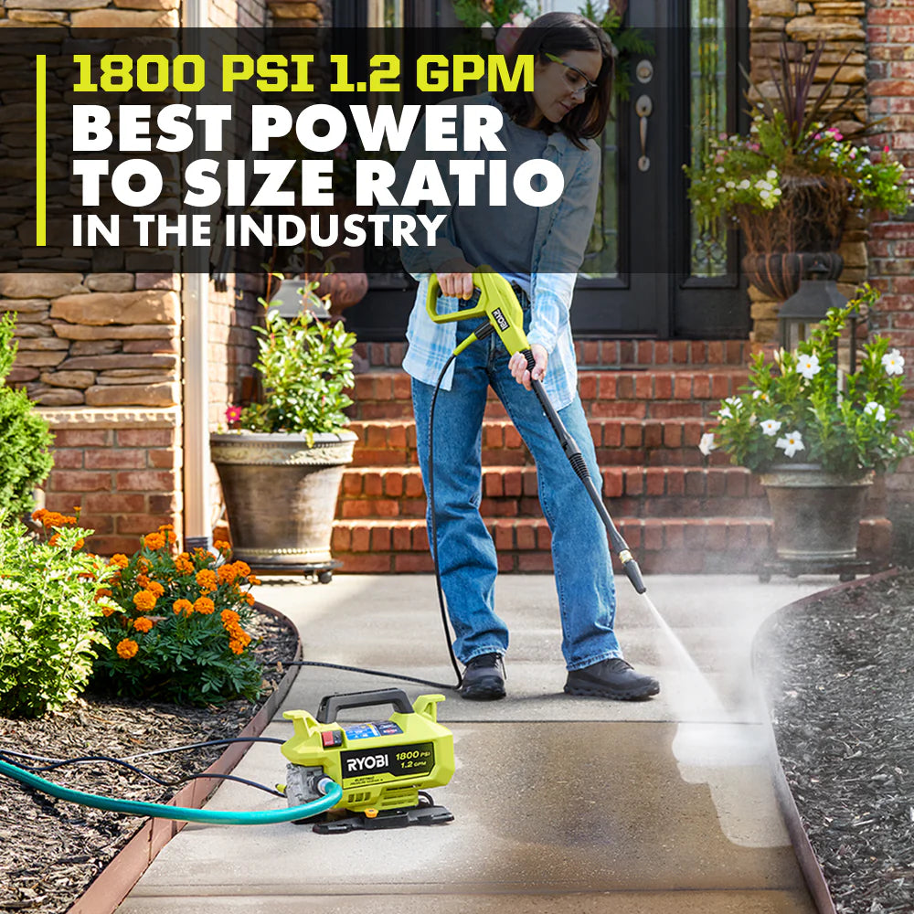 RYOBI 1,800 PSI Electric Pressure Washer – RY141803 (Open Box)