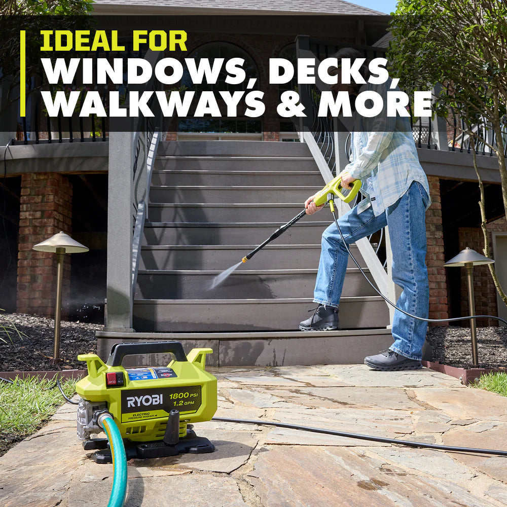 RYOBI 1,800 PSI Electric Pressure Washer – RY141803 (Open Box)