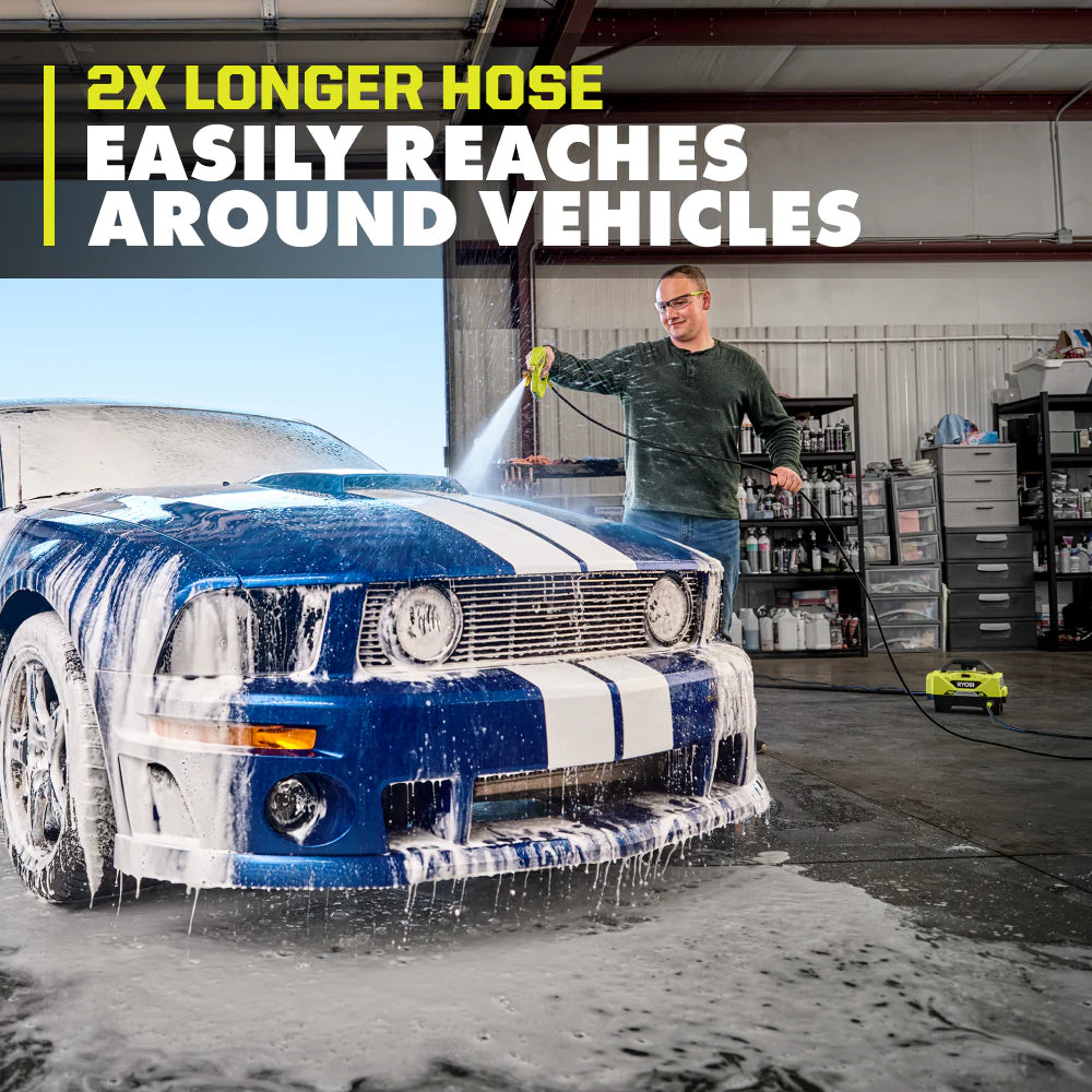 RYOBI 1,200 PSI 1.8 GPM Cold Water Automotive High Flow Electric Pressure Washer – RY142300 (Open Box)